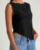 image de Etta Knitted Vest Top in Black