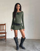 Image of Gillian Long Sleeve Mini Dress in Slinky Grey