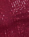 Drape Mini Sequin Maroon