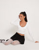 image of JUNIE BALLET JERSEY TOP WHITE