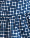 poplin navy tartan