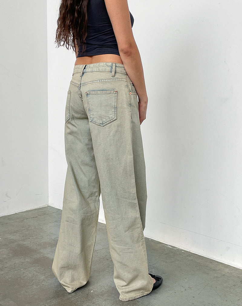 Image of Low Rise Roomy Jeans in Desert Sand Wash