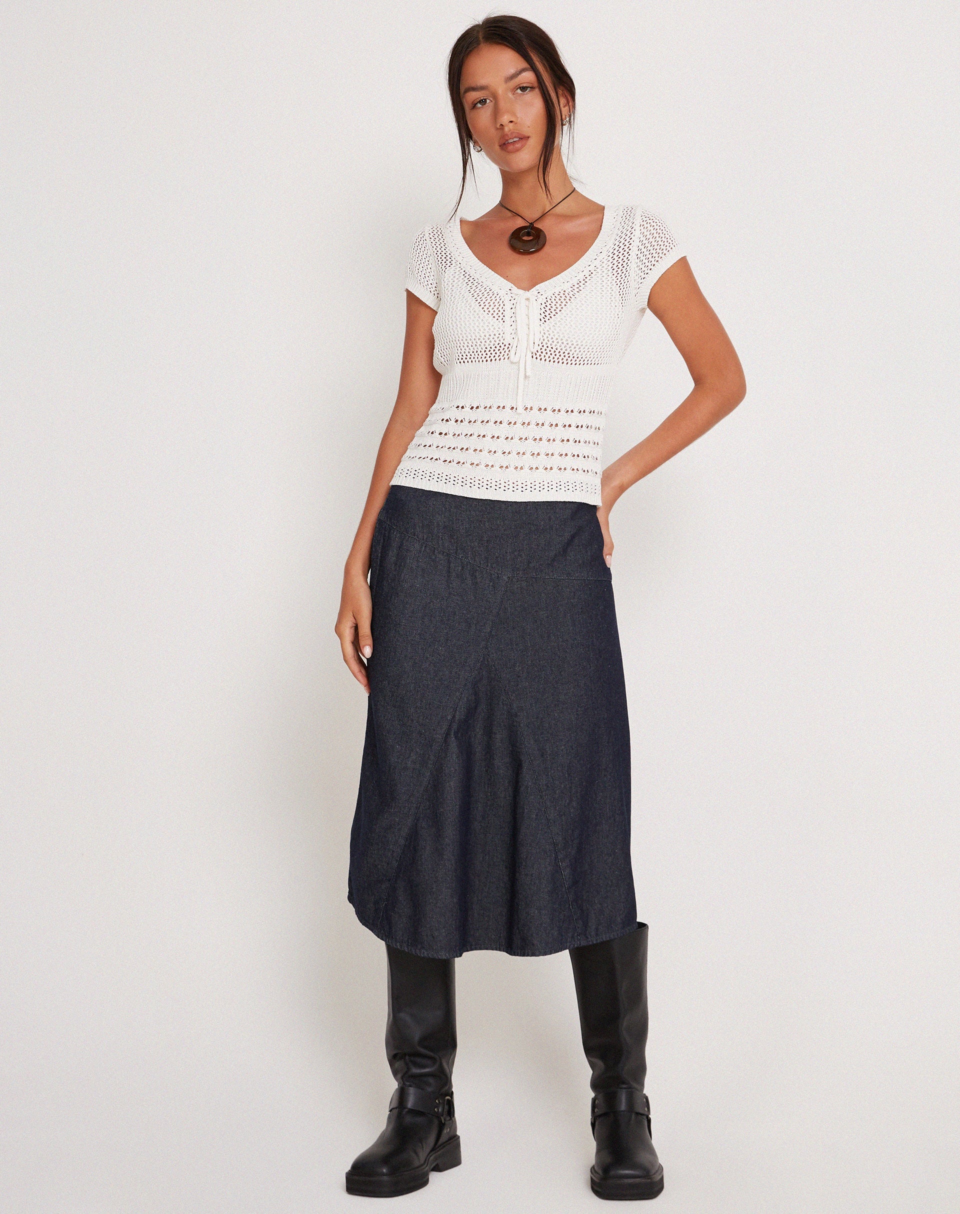 Image de Maika Knitted Top in Marshmallow