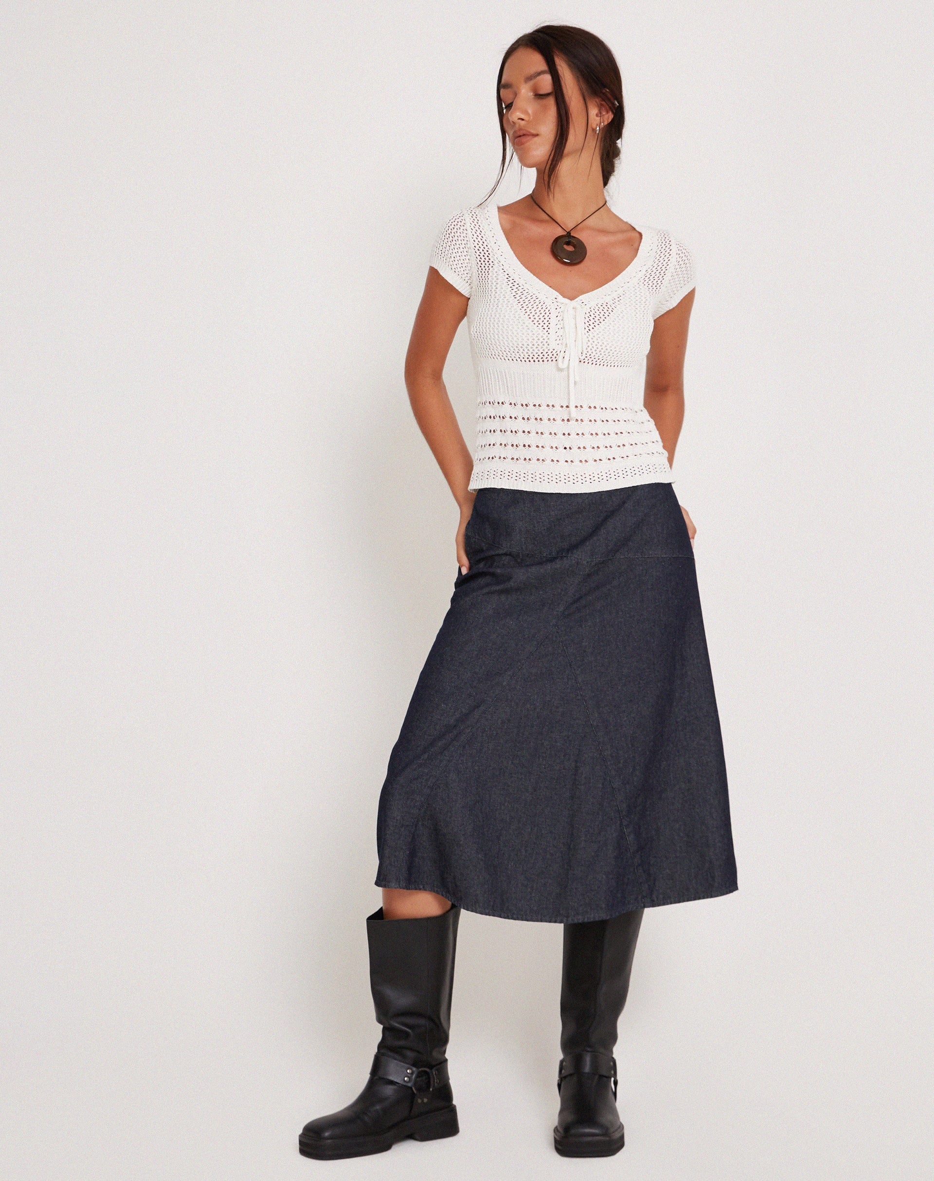 Image de Maika Knitted Top in Marshmallow