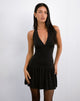 Image of Mercer Drop Waist Mini Dress in Black