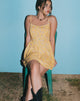 Image of Ramone Mini Dress in Flower Garden Yellow