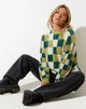 image du Namari Jumper en Checker Green Cream