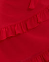 Chiffon rouge avec rosette