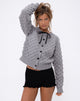 Image du cardigan Paulette en gris clair