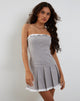 Image de Pramuda Bandeau Mini Dress in Light Grey