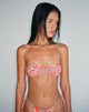 Image de Racola Bikini Top in Fluro Flower Orange