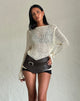 Image of Rajiya Open Weave Jumper in Ivory