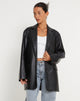 Image du blazer Saken en Pu Black