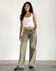 Image de Roomy Extra Wide Leg Low Rise Jeans in Sandy Blue Acid