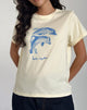 Image of Saki Tee in Buttermilk with Better Together Slogan