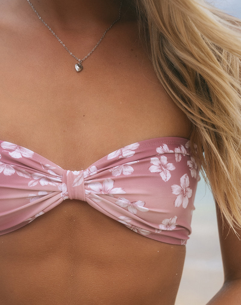 Image of Samara Bikini Top in Hibiscus Floral