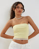 Image de Seka Bandeau Mesh Top in Lemon