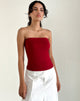 Image of Shaelo Bandeau Top in Adrenaline Red