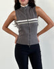 Image of Tabeya Sleeveless Knit Jacket in Grey