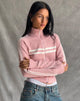 Image de Talisa Sporty Zip Through Jacket in Knit Pink