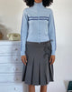 Image de Talisa Sporty Zip Through Jacket in Knit Light Blue