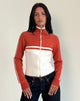 Image of Talya Jacket in Panel Red with White