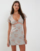 image de Vania Mini Dress in Ditsy Rose Cluster