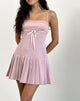 Image of Wimala Dress in Dusky Pink with White Binding