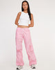 image si Xander Cargo Trouser in Cotton Drill Blush Pink