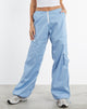 Image de MOTEL X JACQUIE Pantalon cargo Xander en coton Drill Blue