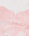 Monlo blanc rose imprimé corset