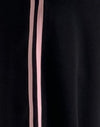 Black with Pink Side Stripe