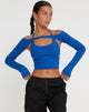 afbeelding van Brandy Crop Top in kobalt