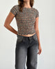 Image of Caripa Shirred Top in Country Check