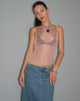 Afbeelding van Cosima Tanktop in Rose Gold Chain