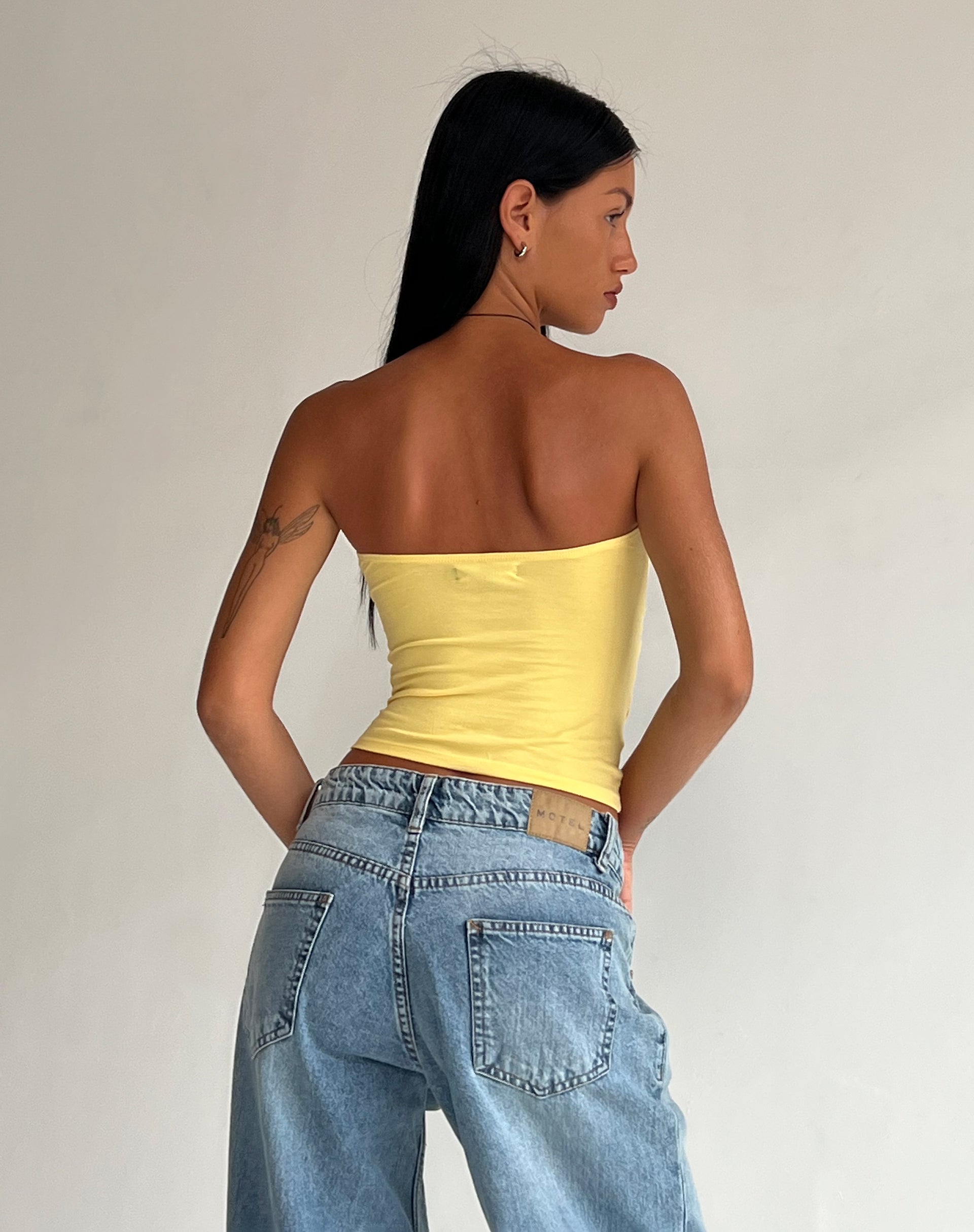 Afbeelding van Dayu Bandeau Crop Top in Limonade