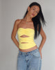 Afbeelding van Dayu Bandeau Crop Top in Limonade