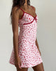 image of Dimaya Mini Dress in Girlie Print with Red Binding