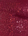 Gauzy Sequin Red