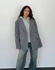 Afbeelding van Binaiya oversized wollen blazer in grijs