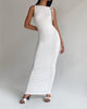 Afbeelding van Elinor Maxi Dress in Slinky White