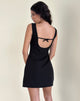 Image of Irinel Bow Back Mini Dress in Black