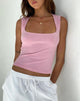 Afbeelding van Jinsu Crop Top in Lycra Flamingo Roze