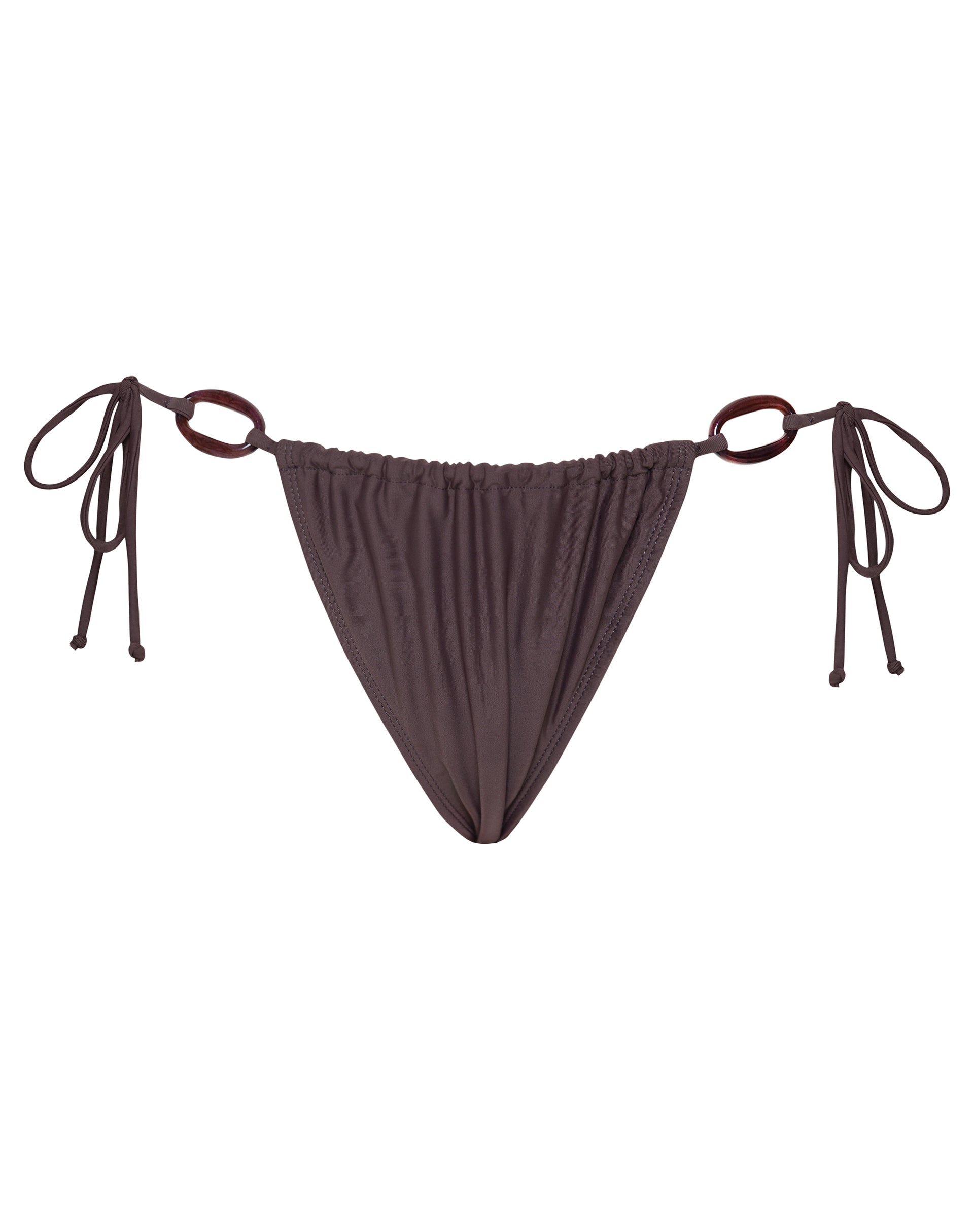 Afbeelding van Leyna Beaded Bikini Bottom in Coffee