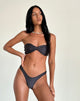 Image of Farida Bikini Bottom in Dark Grey