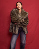 Afbeelding van Lupita Jacket in Faux Long Fur Brown