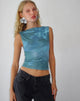 Image of Maloe Mesh Top in Bloemig Lumen