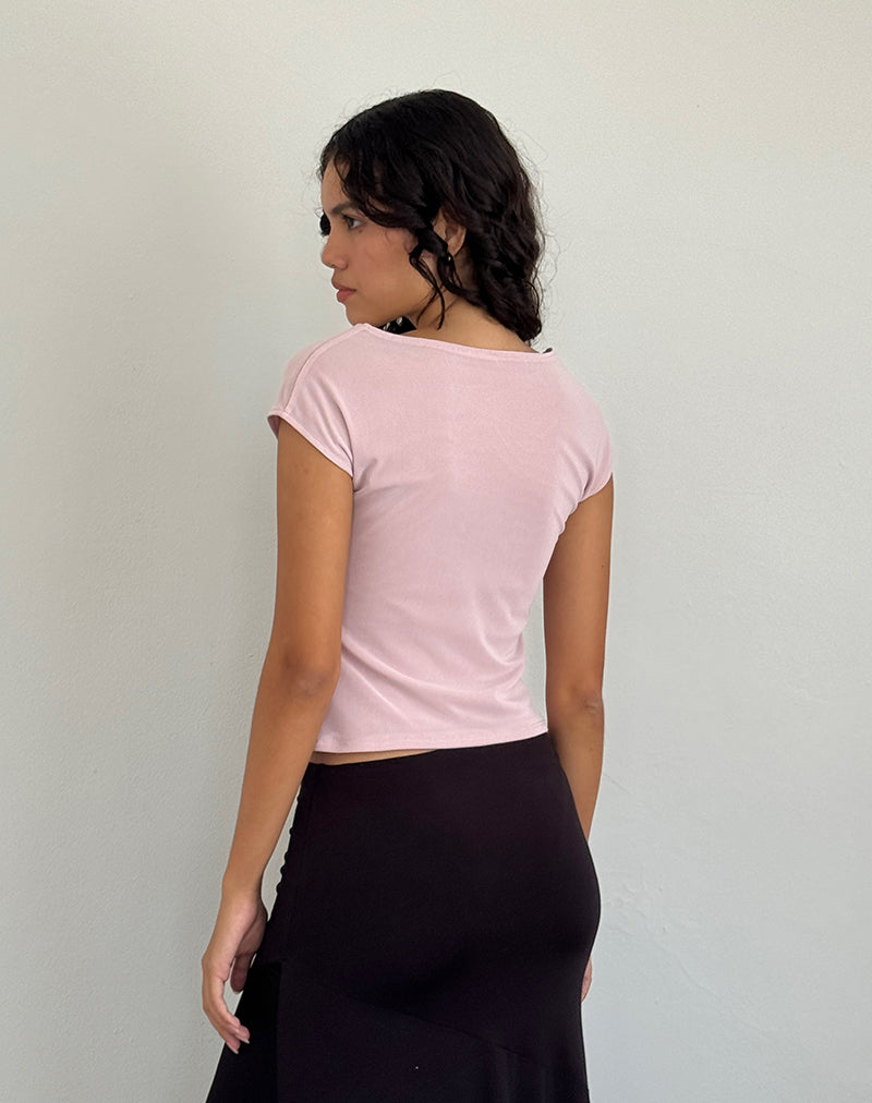 Image of Nova Top In Mesh Pink