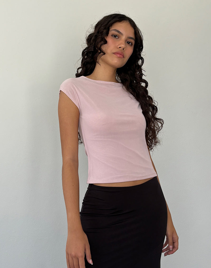 Image of Nova Top In Mesh Pink