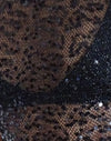 Sequin Mesh Black